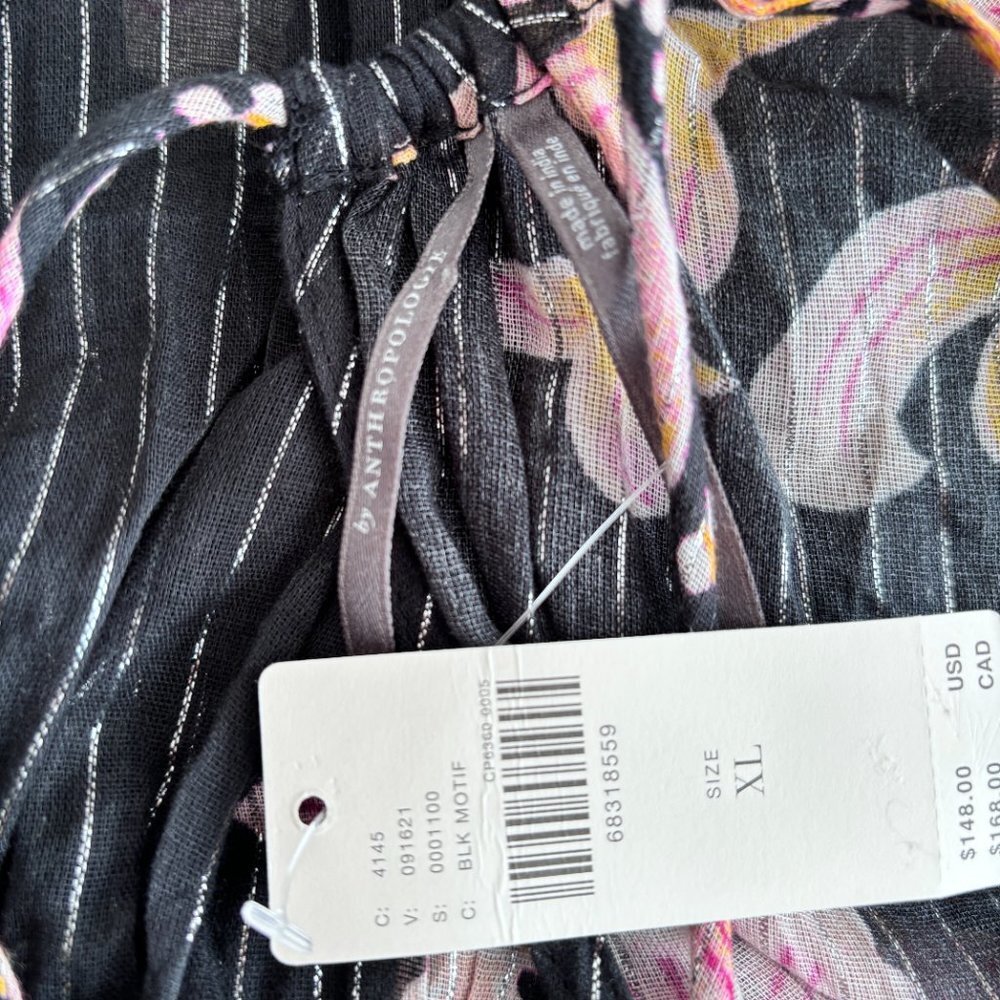 Anthropologie Black Motif Cutout Maxi Dress - Picture 11 of 11